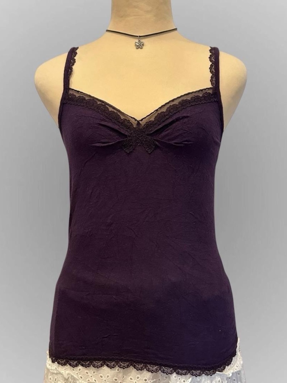 moving sale π - purple lace cami top whimsigoth fairy grunge